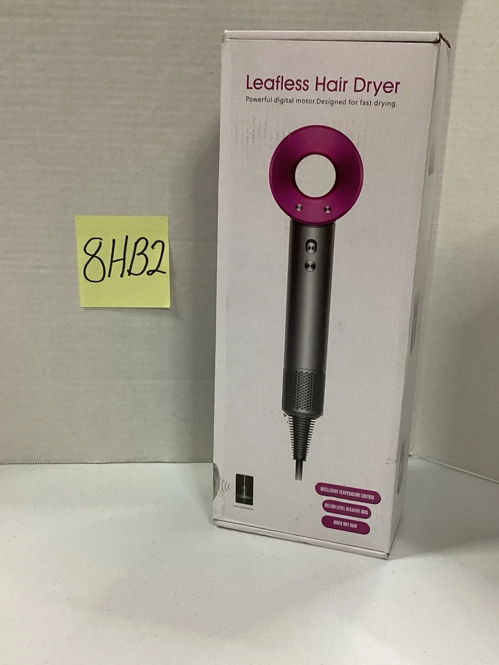Leafless Hair Dryer - Pink & Silver High-Speed Styling Dryer